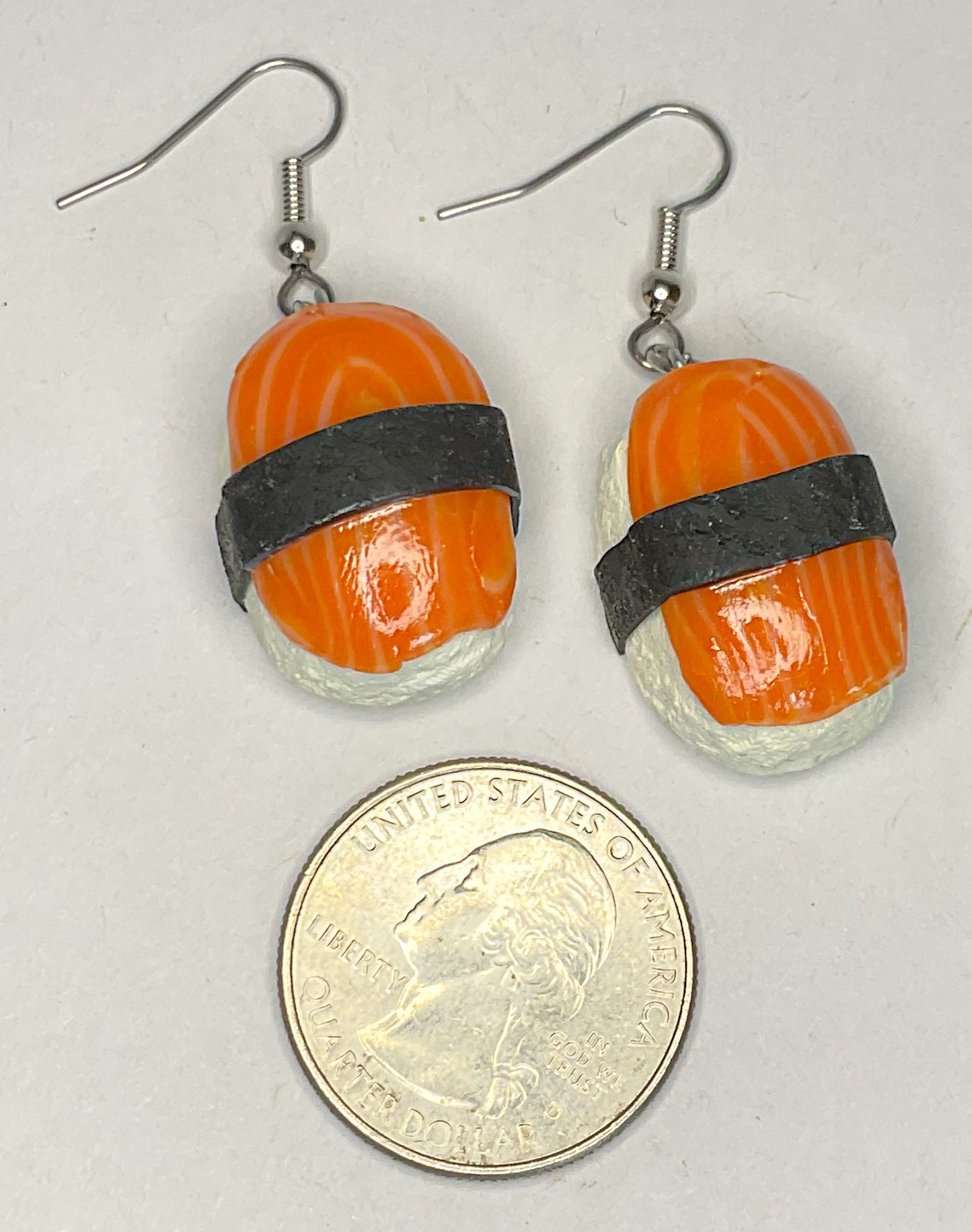 Salmon Nigiri Sushi Earrings