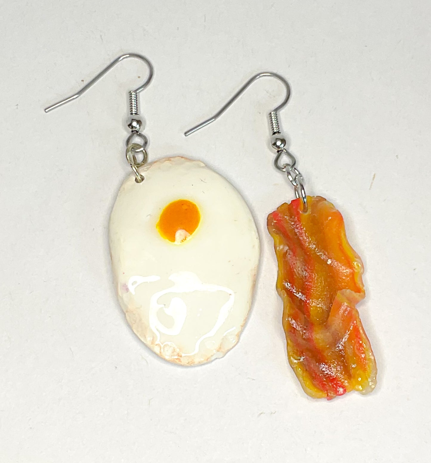 Bacon And Egg Earrings