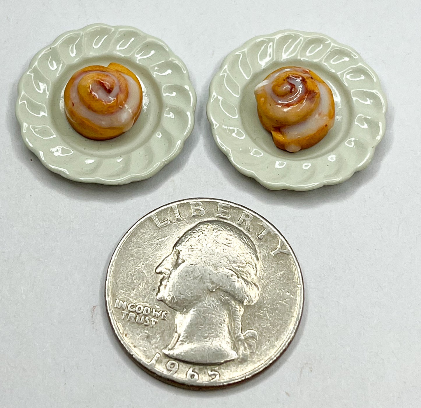 Plated Cinnamon Roll Miniatures