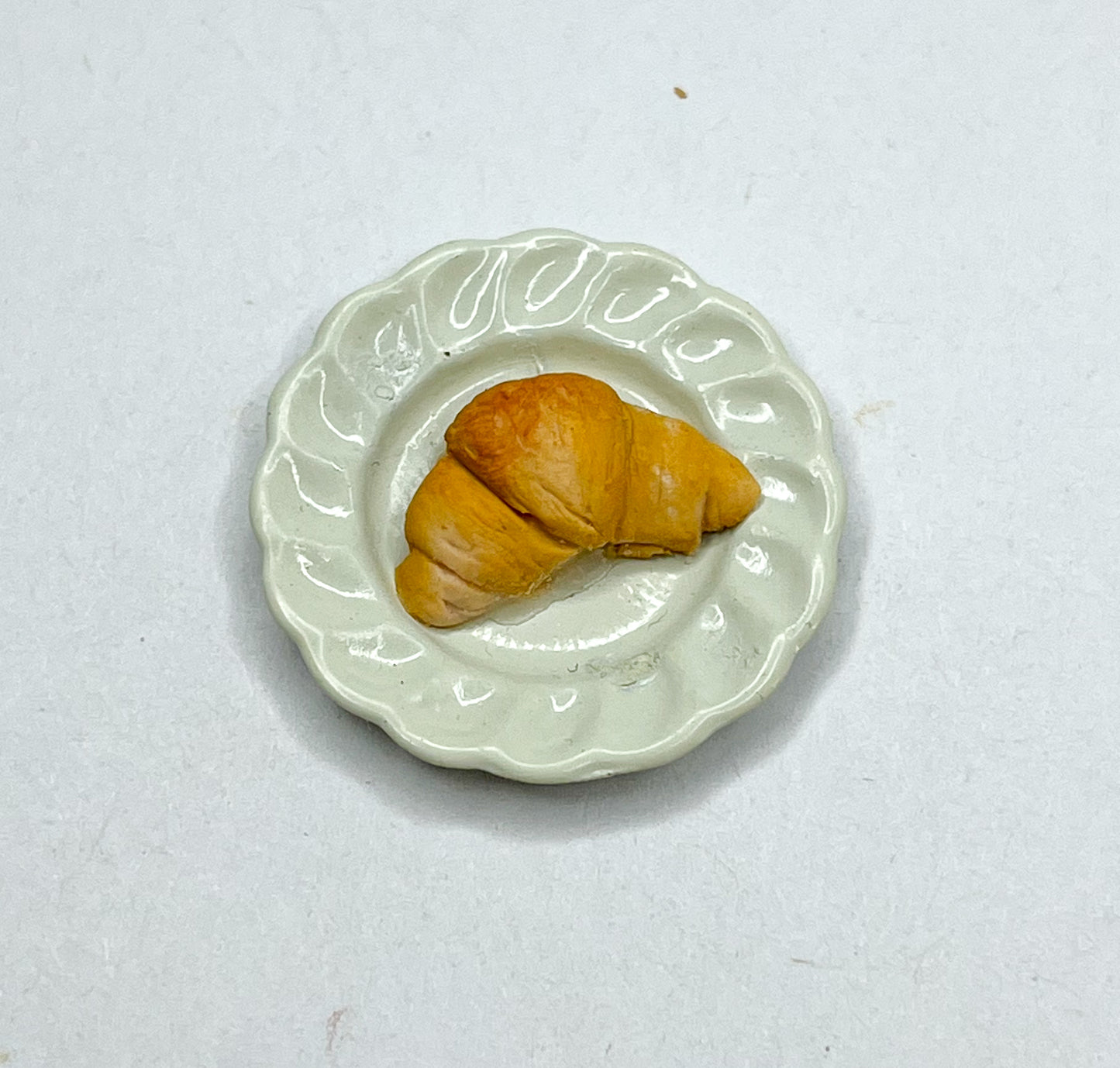 Plated Croissant Miniature