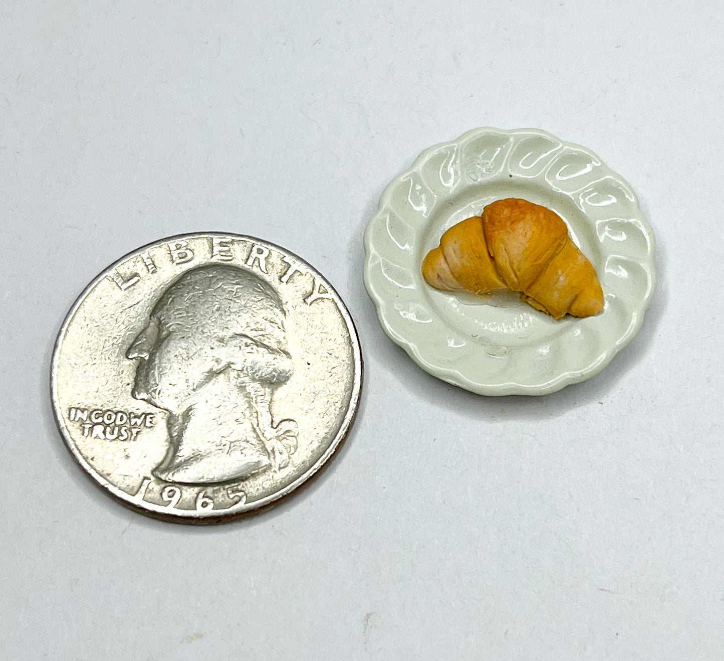 Plated Croissant Miniature