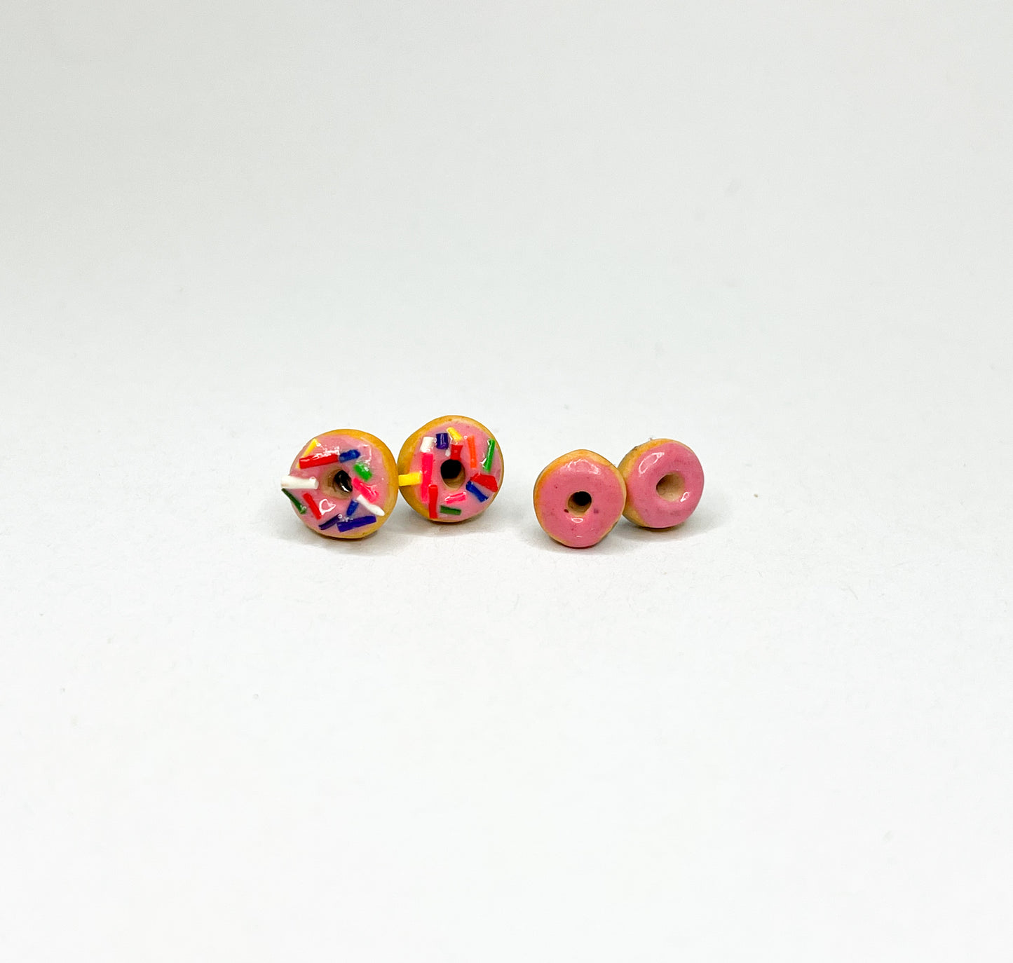 Pink Donut Studs