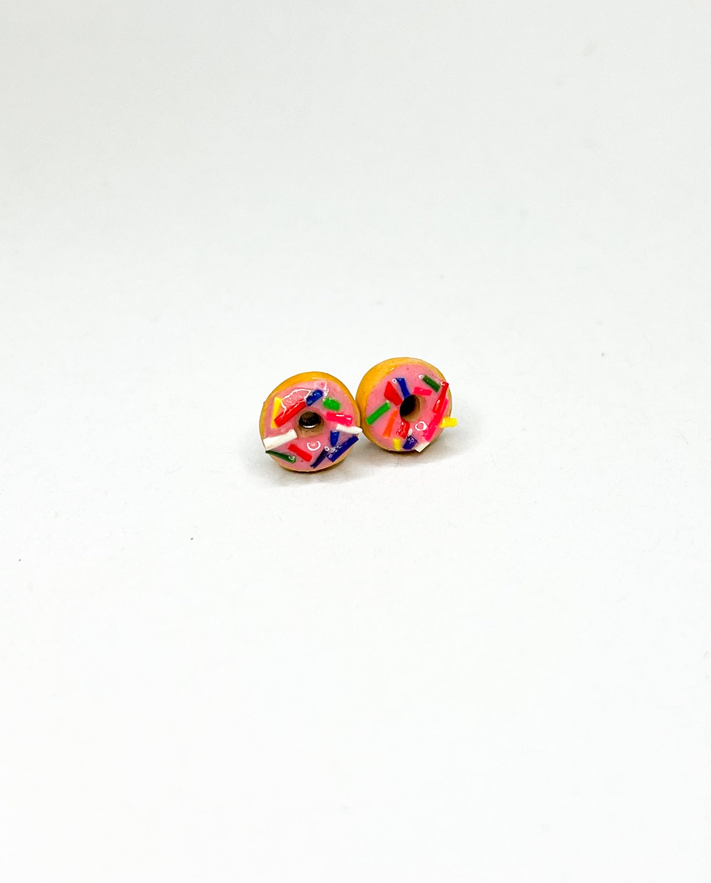 Pink Donut Studs