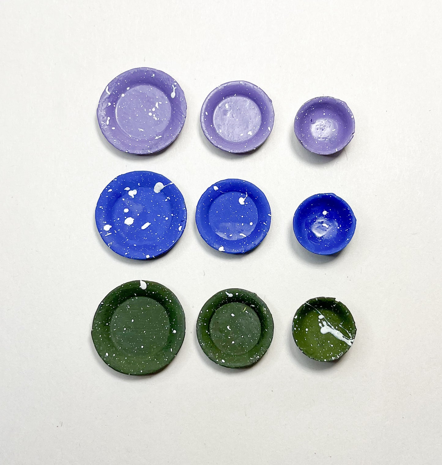 Splatter Ware Dish Set Miniatures
