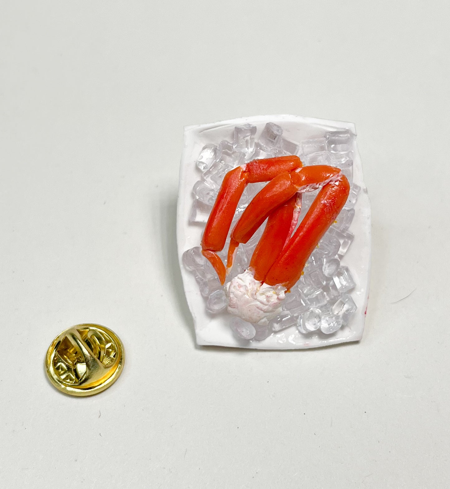 Crab Legs on Ice Pin