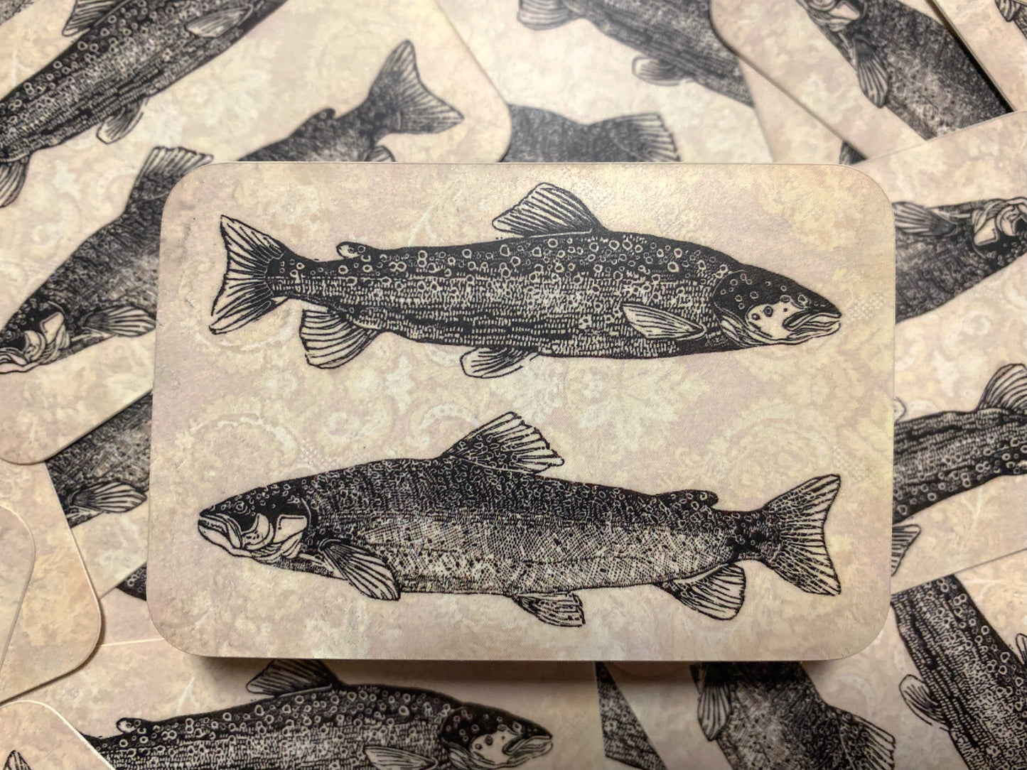 Trout Embroidery Sticker