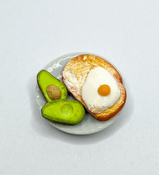 Avocado Breakfast Plate Miniature