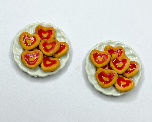 Heart Cookie Plate Miniature