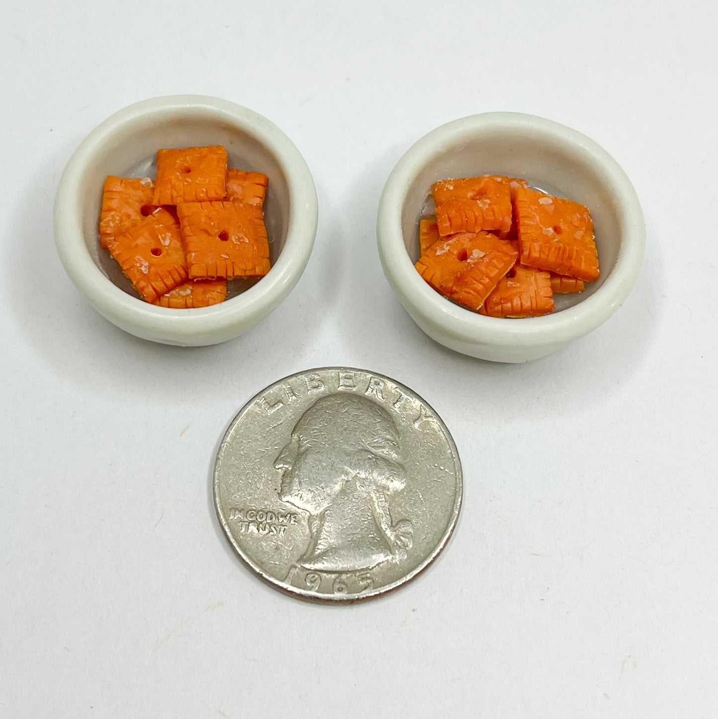 Bowl of crackers miniature