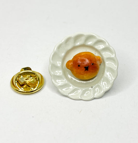Bear Bun Plate Pin