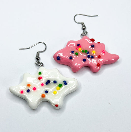 Stegosaurus Frosted Earrings