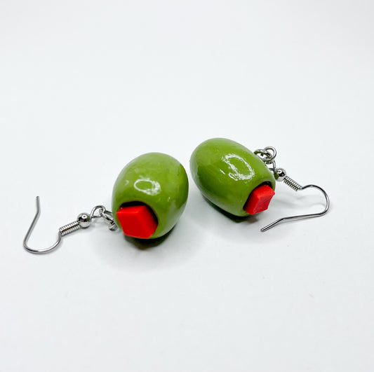 Stuffed Olive Earrings
