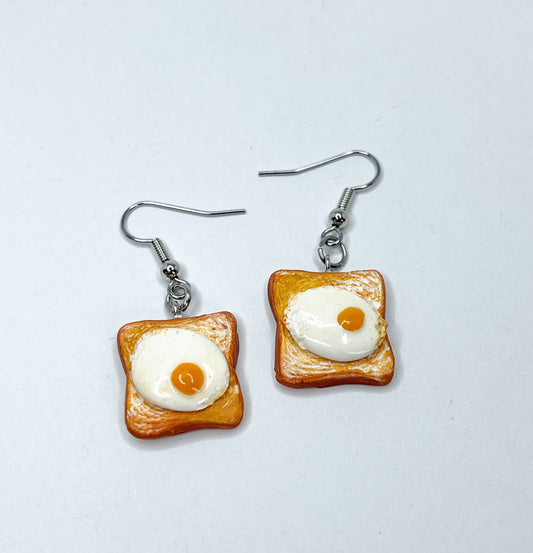 Egg on Toast Earrings