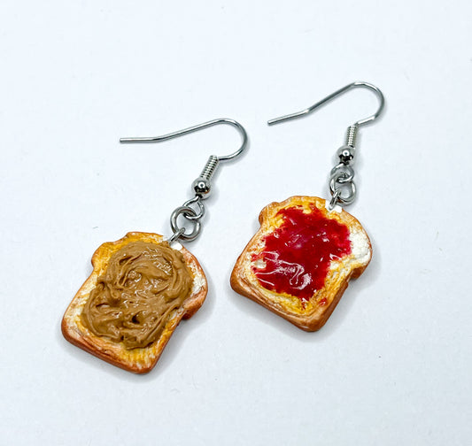 Peanut Butter and Jelly Earrings