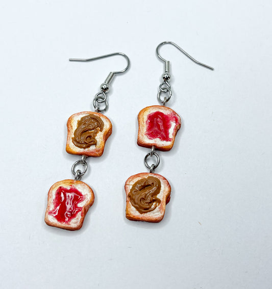 Peanut Butter and Jelly mini Earrings