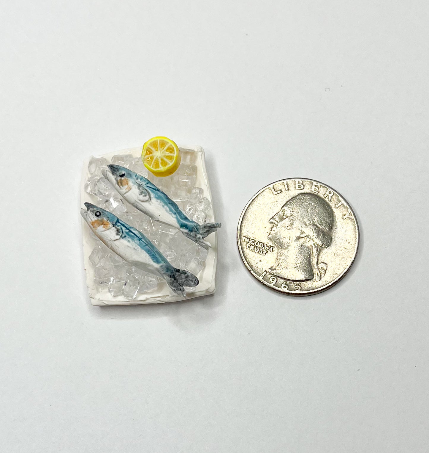 Frozen fish on ice Miniature