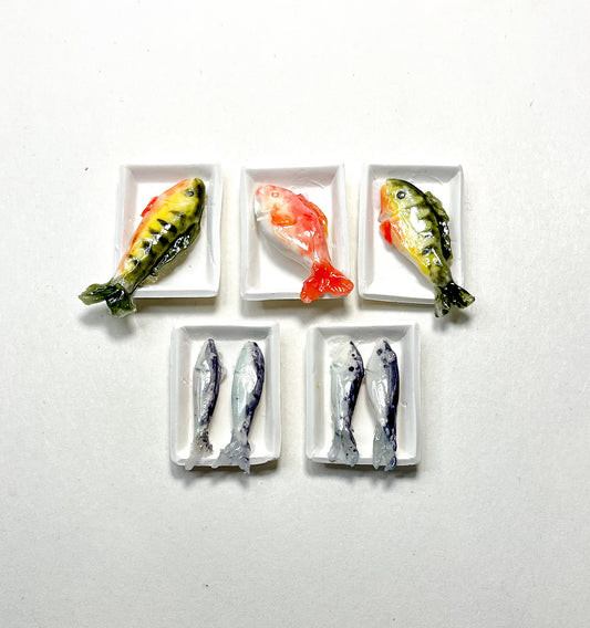 Fish on trays Miniatures