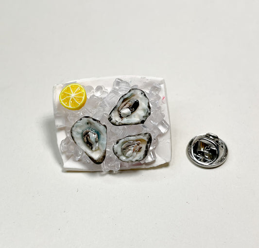 Oysters on Ice Pin