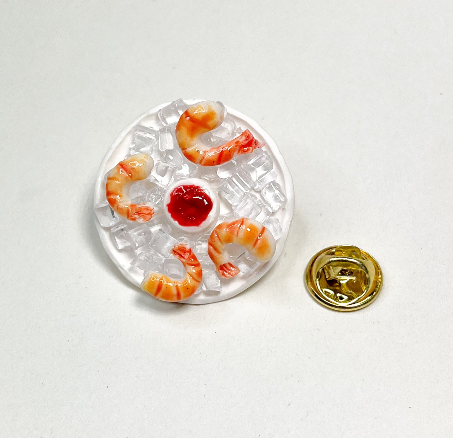 Shrimp Cocktail on Ice Pin