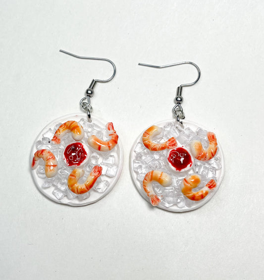 Cocktail Shrimp Earrings