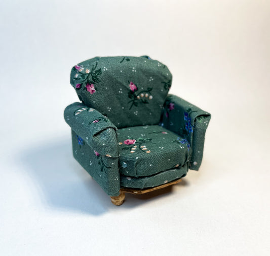 Green Floral Sofa Chair