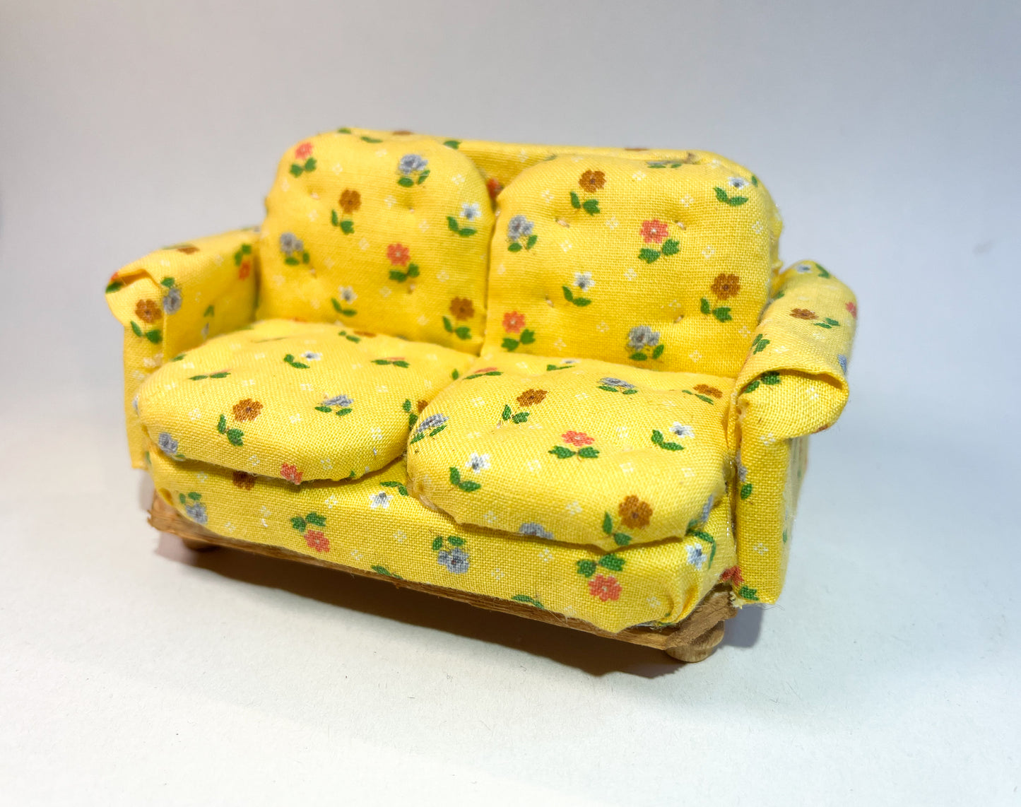 Yellow Medium Couch (tufted)
