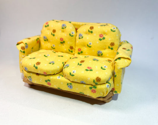 Yellow Medium Couch (tufted)