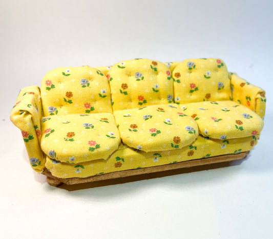 Yellow Large Couch (Tufted)