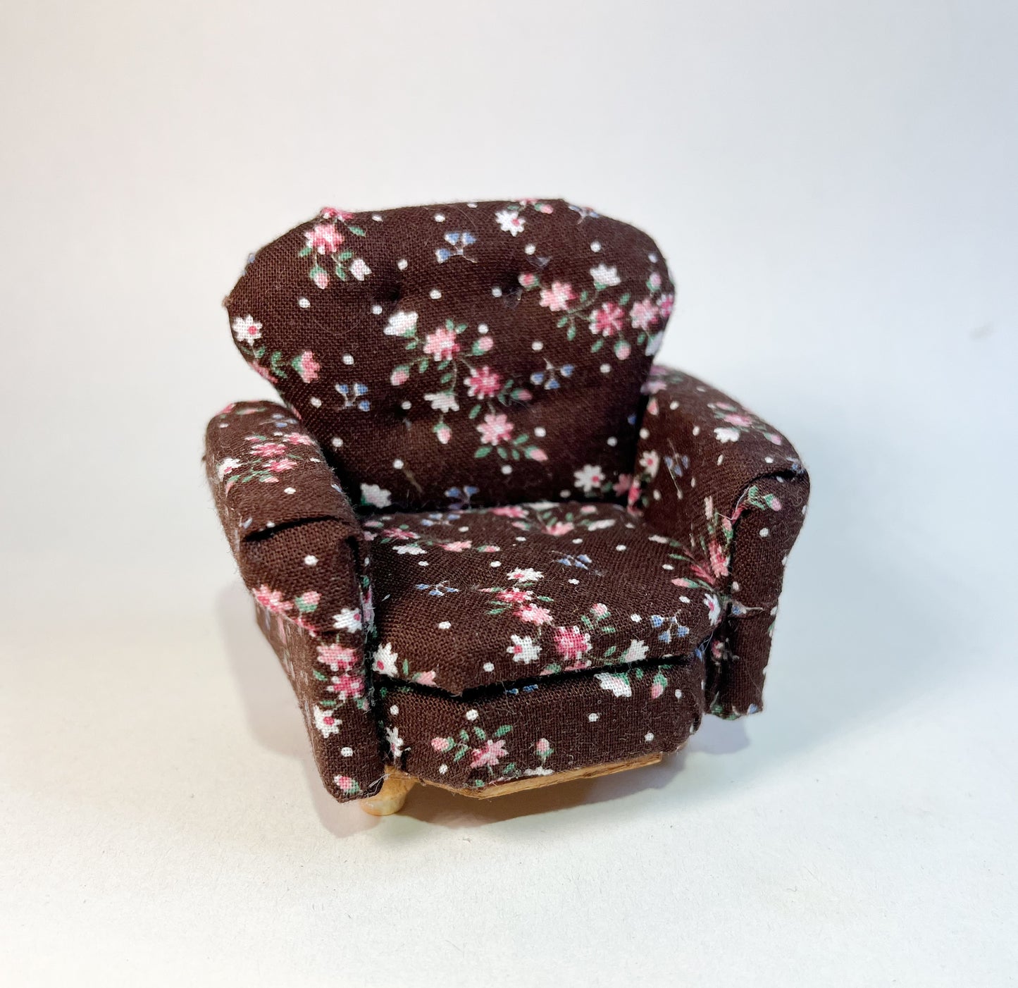 Brown Floral Sofa Chair