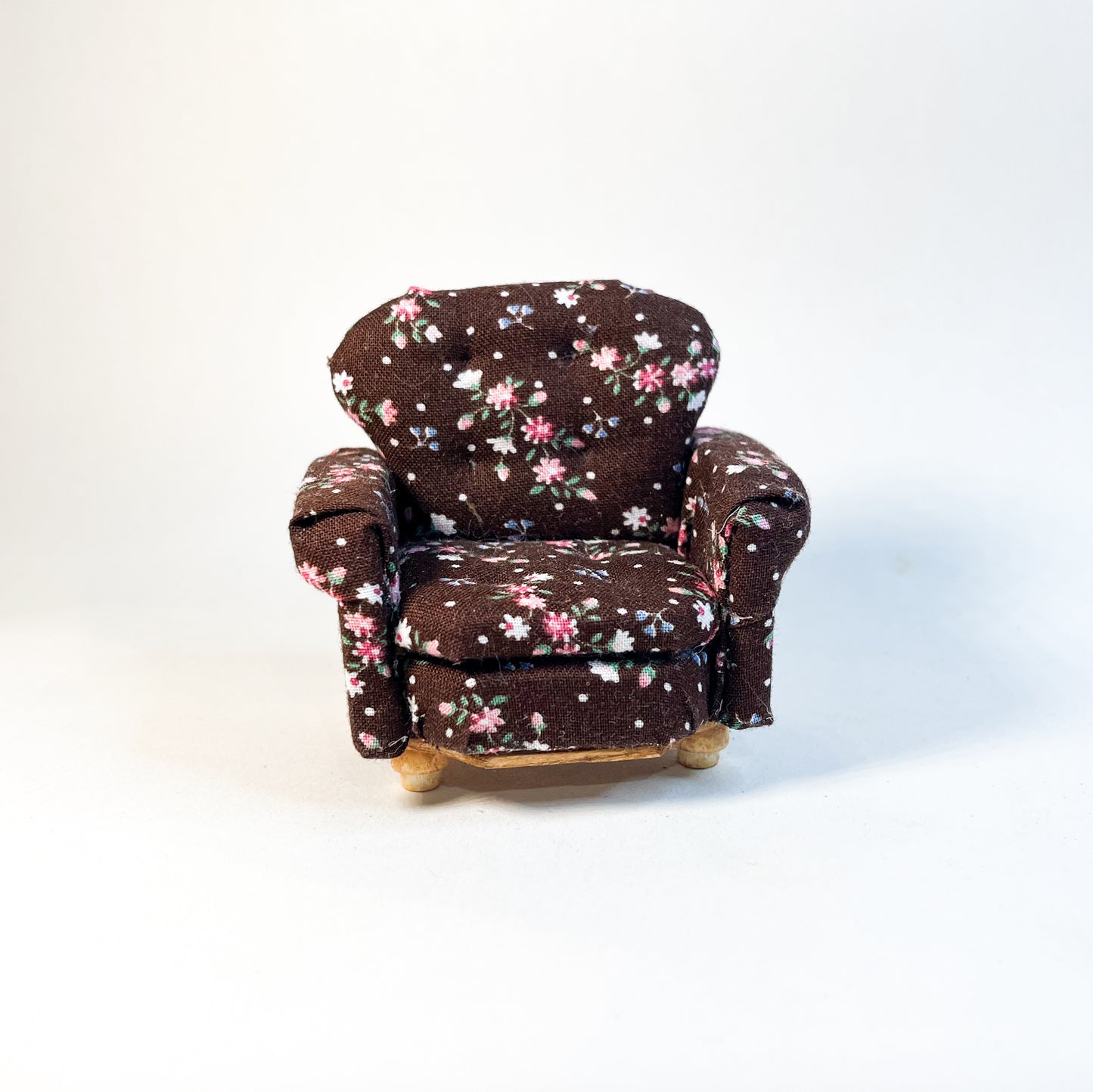 Brown Floral Sofa Chair