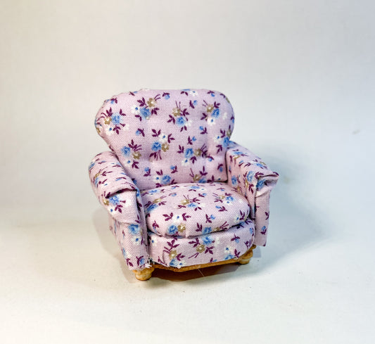 Purple floral Sofa Chair
