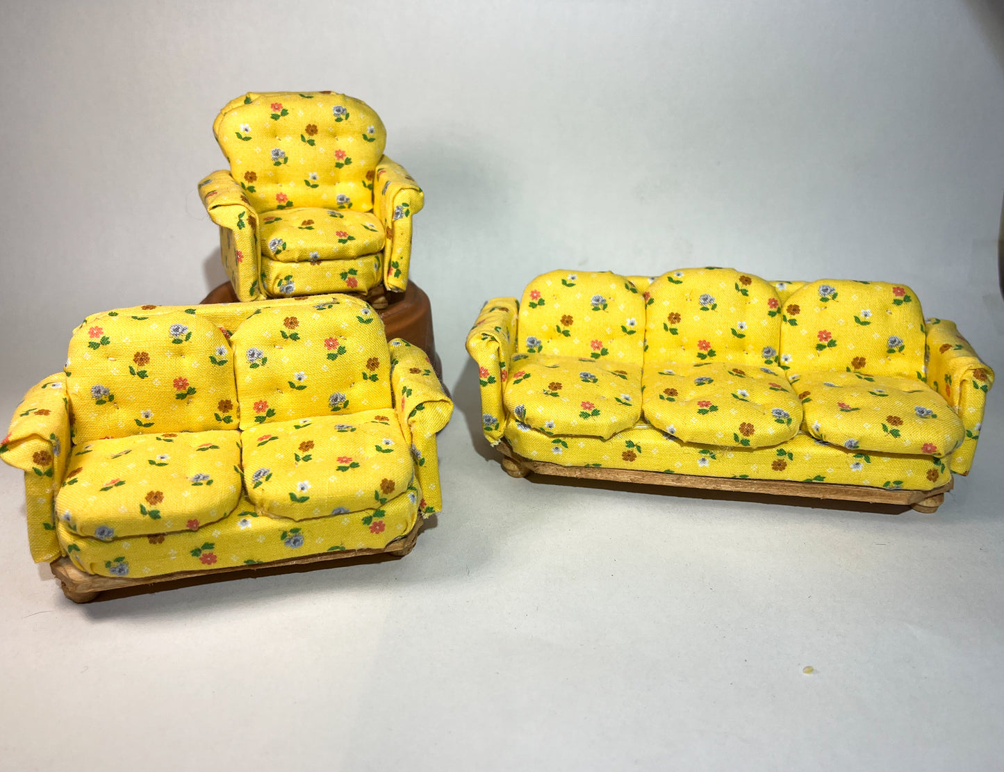 Yellow Large Couch (Tufted)